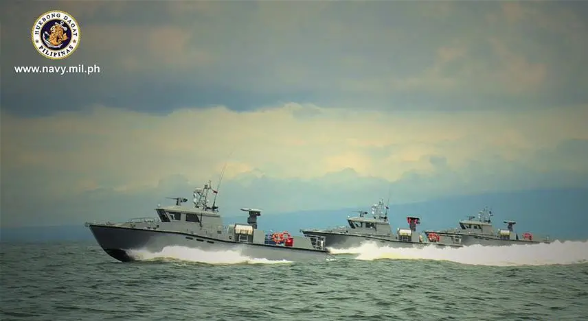 3 Philippine Navy Multipurpose Attack Craft fitted with Spike-ER Missiles
