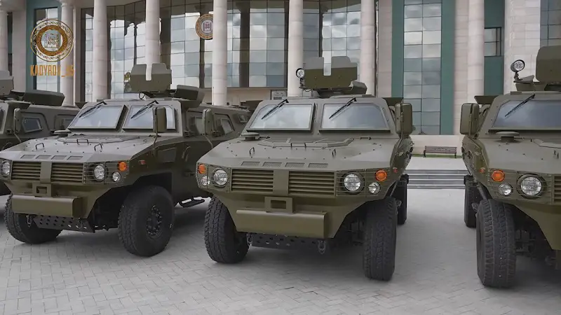China Company Supplies Chechen Troops with Tiger 4x4 Armoured Personnel Carriers
