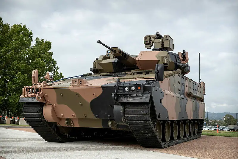 Hanwha Defence Australia REDBACK Infantry Fighting Vehicle at Russell Offices, Canberra. Hanwha Defense Australia delivered three prototypes of its Redback Infantry Fighting Vehicle,
