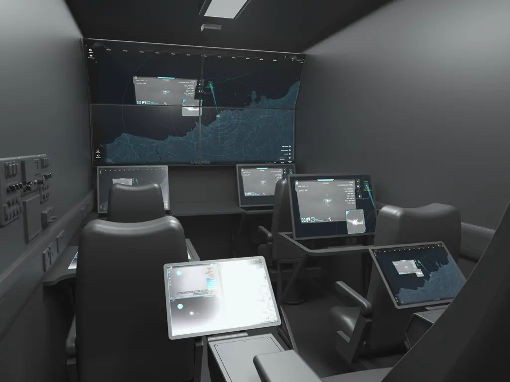 NiDAR X-JOC All-in-one Containerised Command and Control Centre. (Photo by MARSS)