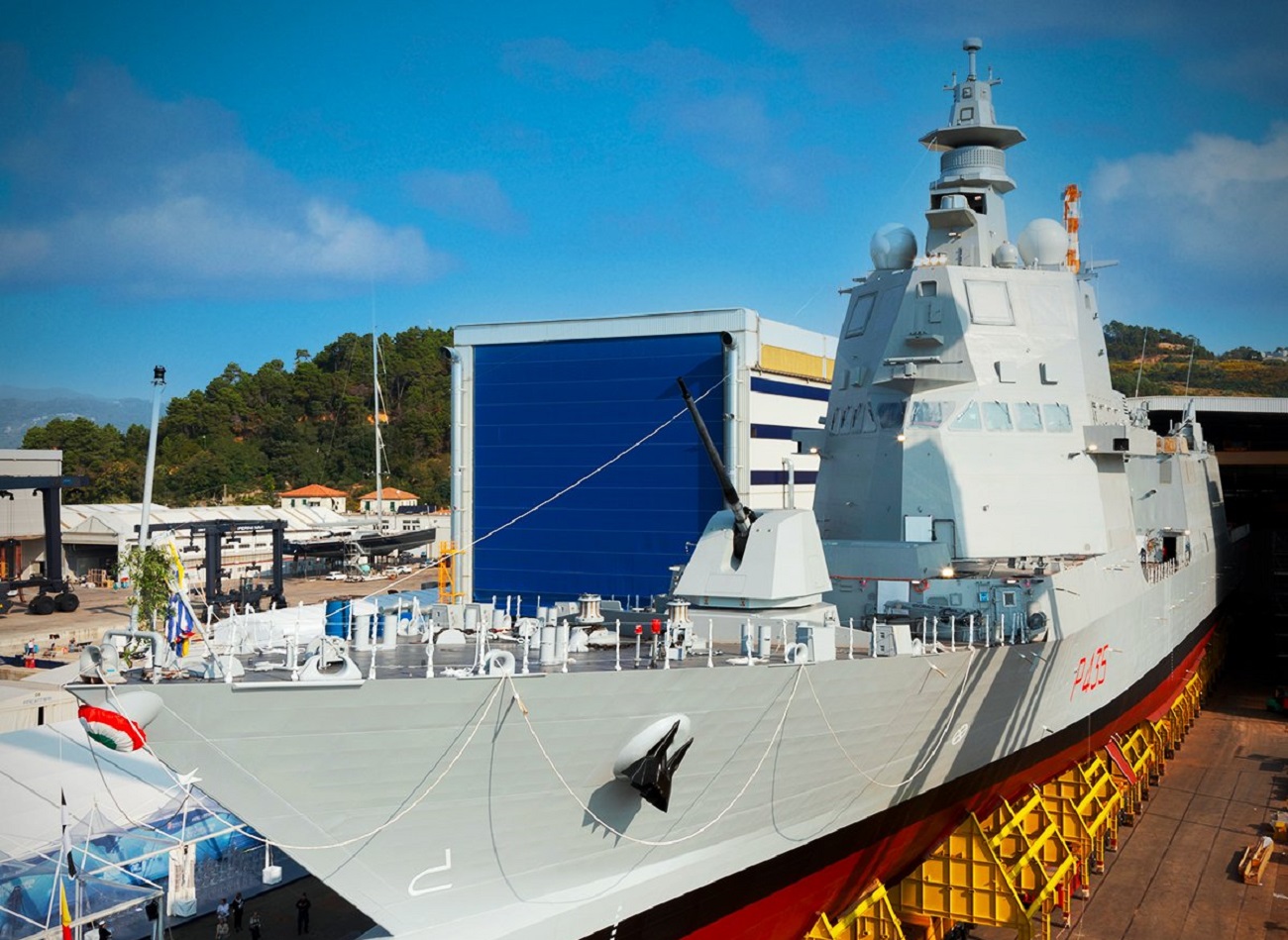 Fincantieri Launches Multipurpose Offshore Patrol Ship Ruggiero di Lauria for Italian Navy