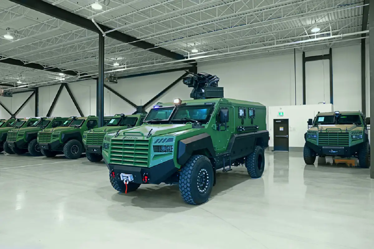Roshel Senator Mine-Resistant Ambush Protected (MRAP) Vehicle.