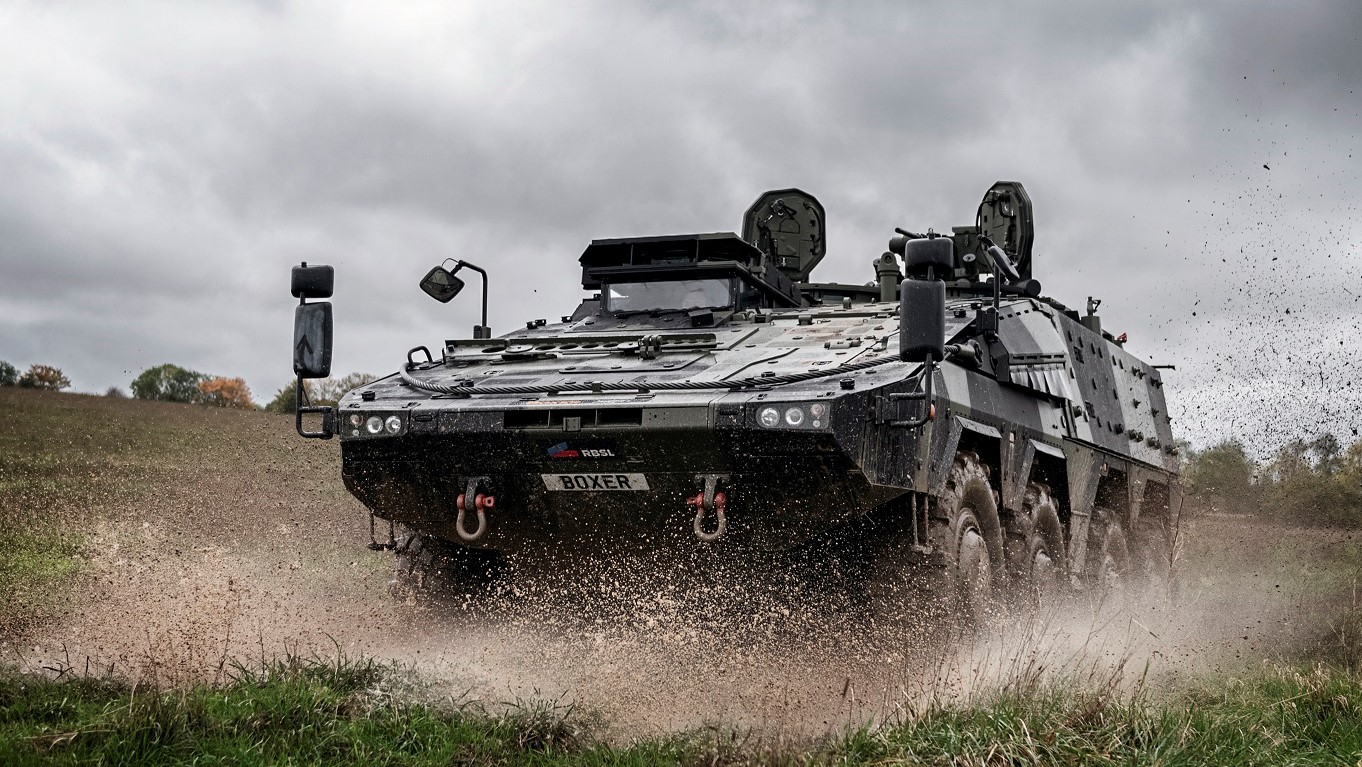 Boxer (armoured fighting vehicle) demonstration on Salisbury Plain