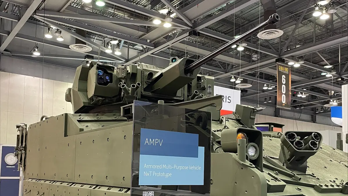 BAE Systems is showcasing its future-driven Armored Multi-Purpose Vehicle (AMPV) prototype configured with the External Mission Equipment Package (ExMEP) at the 2024 AUSA Global Force Symposium. 