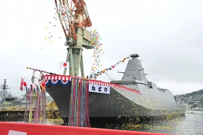 Japan Maritime Self-Defense Force Mogami-Class multirole frigate JS Natori. (Photo by MHI)