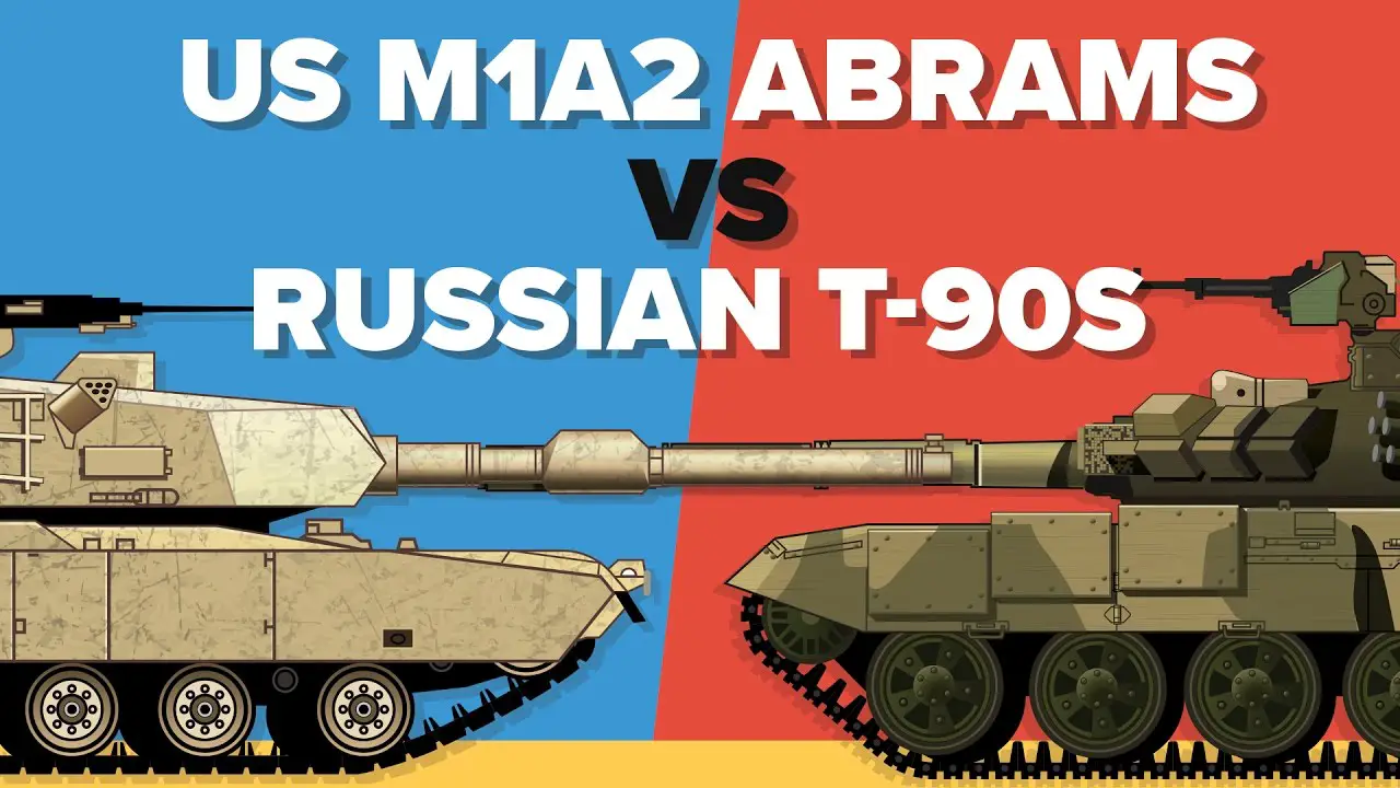 US M1A2 Abrams vs Russian T-90S
