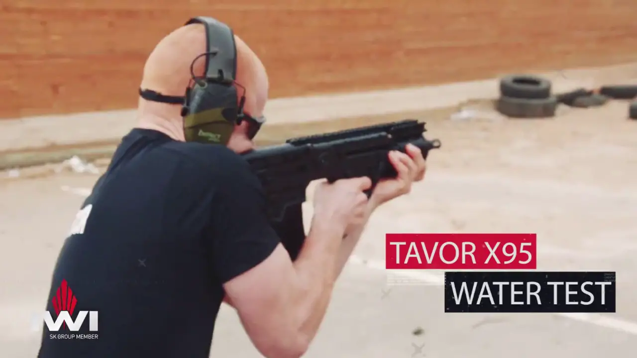 What happens if you put the TAVOR X95 through water, mud and sand tests?