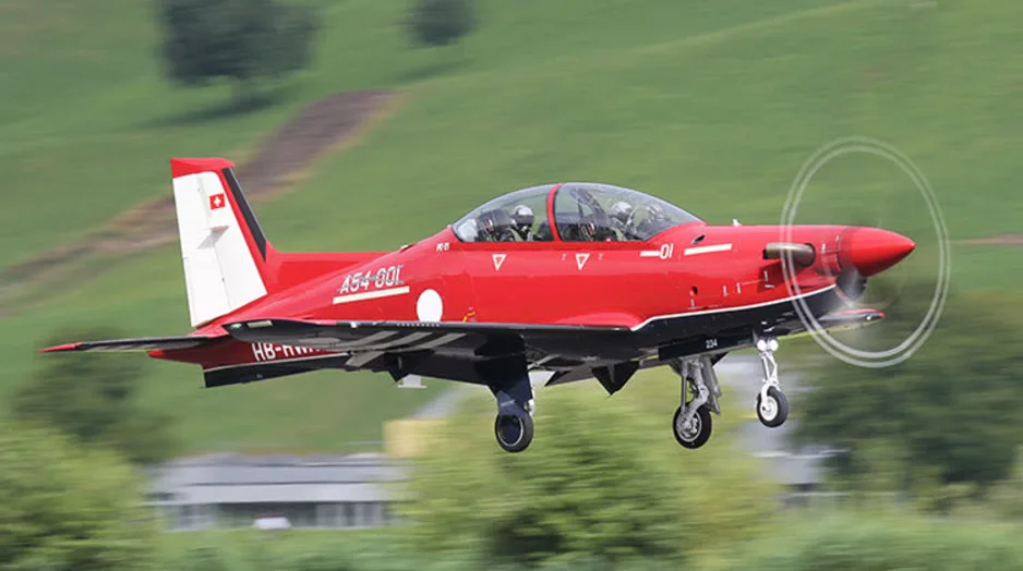 RAAF marks maiden 'in-service' flight of the Pilatus PC-21 trainer