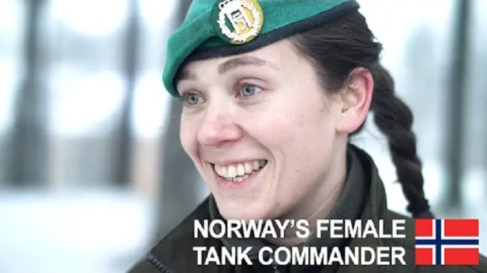 Norwayâ€™s Female Tank Commander - Lieutenant Willassen