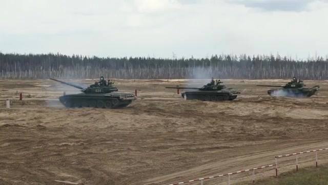 Russian Army T-72B3 Live-Fire Training