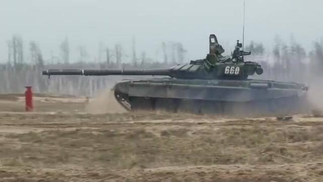 Russian Army T-72B3 Live-Fire Training