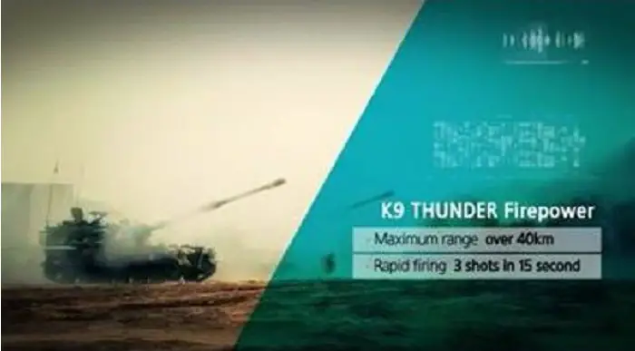 K9 Thunder self-propelled 155 mm howitzer