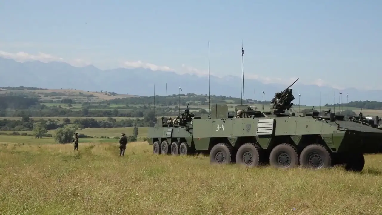 Croatian Patria AMV (Armored Modular Vehicle) 8Ã—8 multi-role military vehicle
