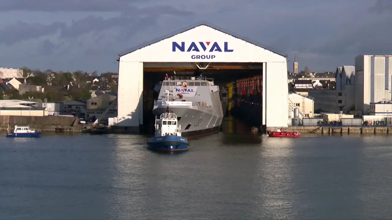 Naval Group Launched 8th French Navy FREMM frigate Normandie