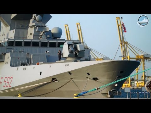 Italian Navy FREMM Frigate Carlo Margottini at DIMDEX 2018 - Qatar