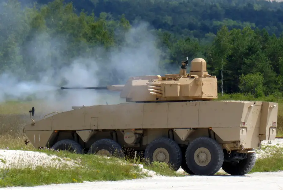 CMI Defence weapon systems turret 25 30 90 105mm live firing demonstration Suippes France