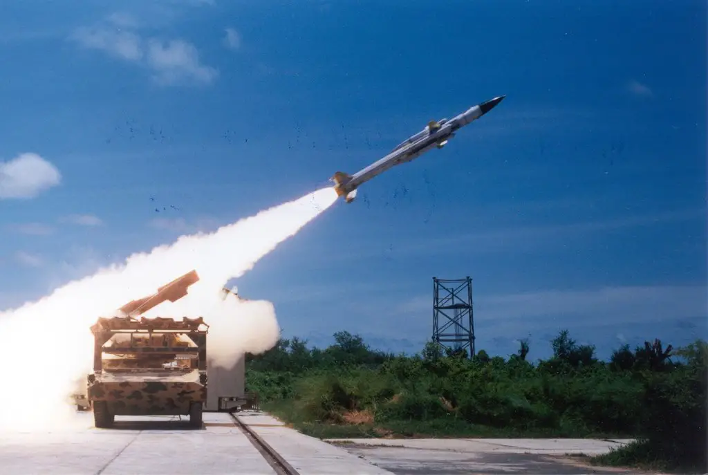 Akash missile being test fired from Integrated Test Range (ITR), Chandipur, Odisha