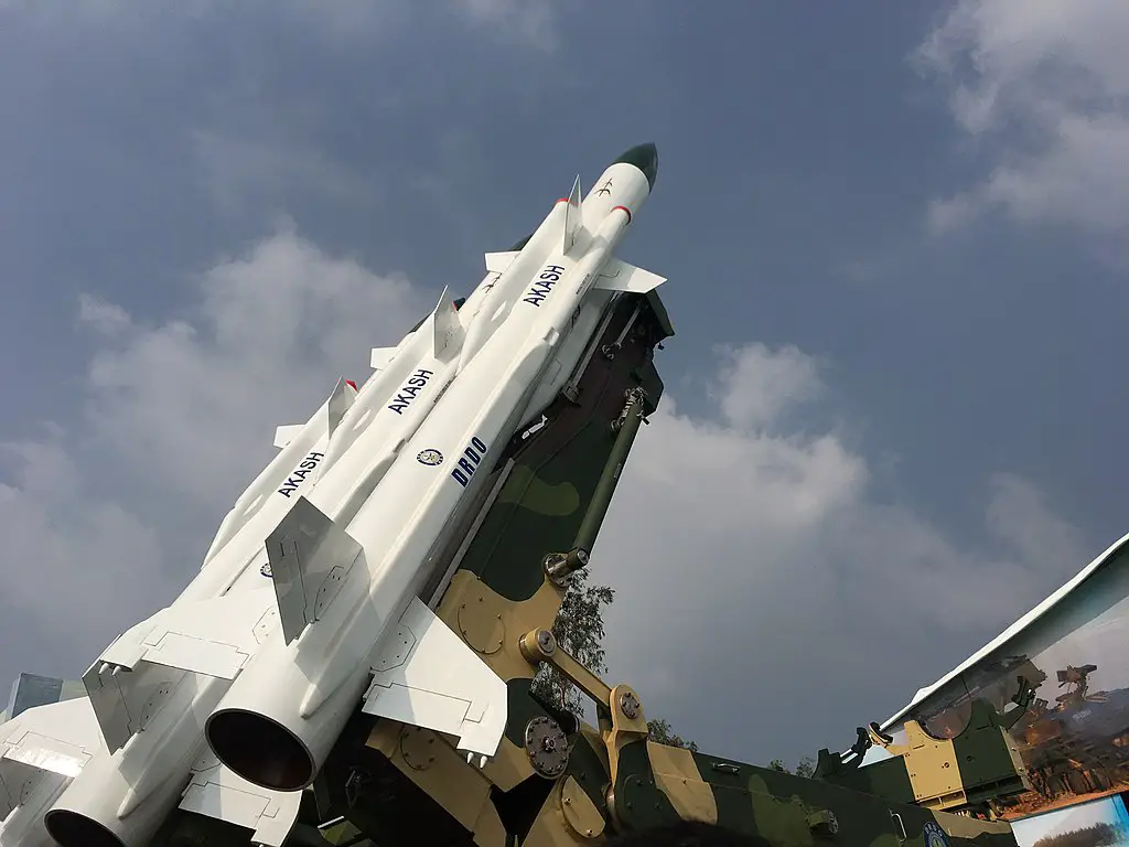 Akash medium-range mobile surface-to-air missile (SAM) system