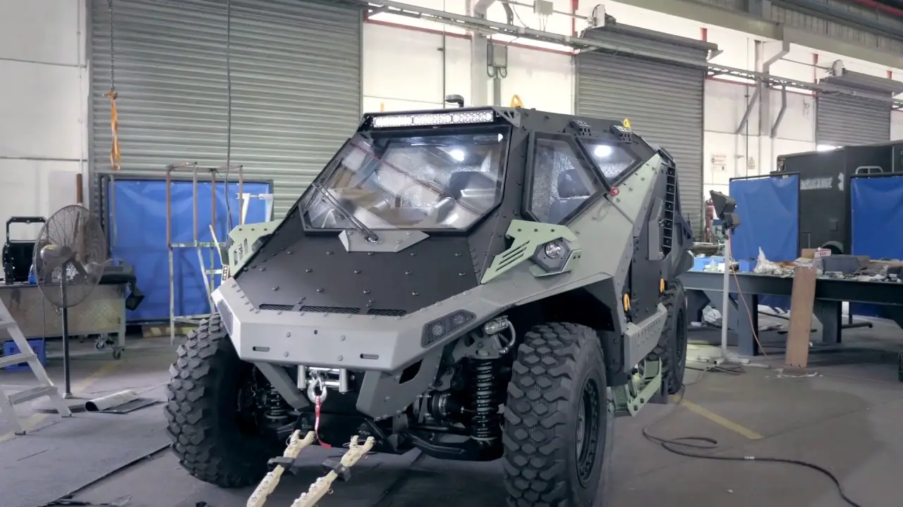 Israeli Company Carmor unveils Mantis new wheeled light protected vehicle at Eurosatory 2018