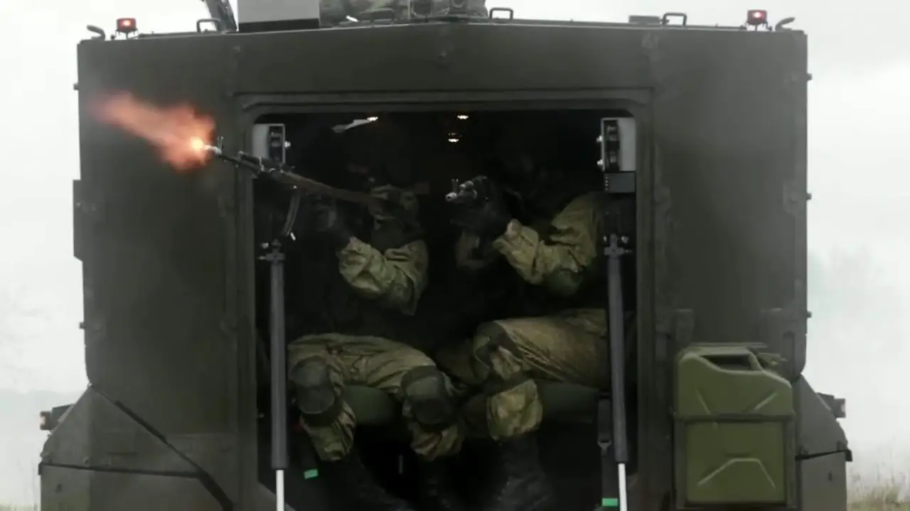 Russian Military Simulated Convoy Ambush Reaction Training