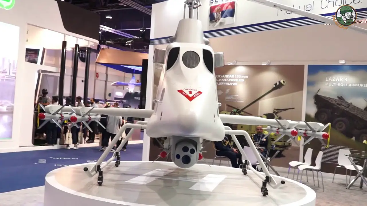 Yugoimport from Serbia unmanned ground and aerial vehicle Strsljen Little Milosh Sparrow UMEX 2018