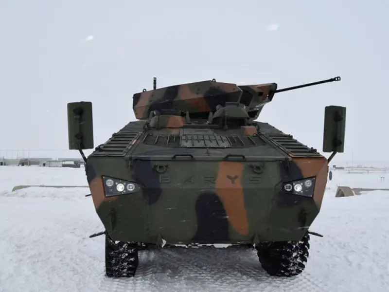 Barys 8x8 Combat Vehicle Tested in Kazakhstan Winter