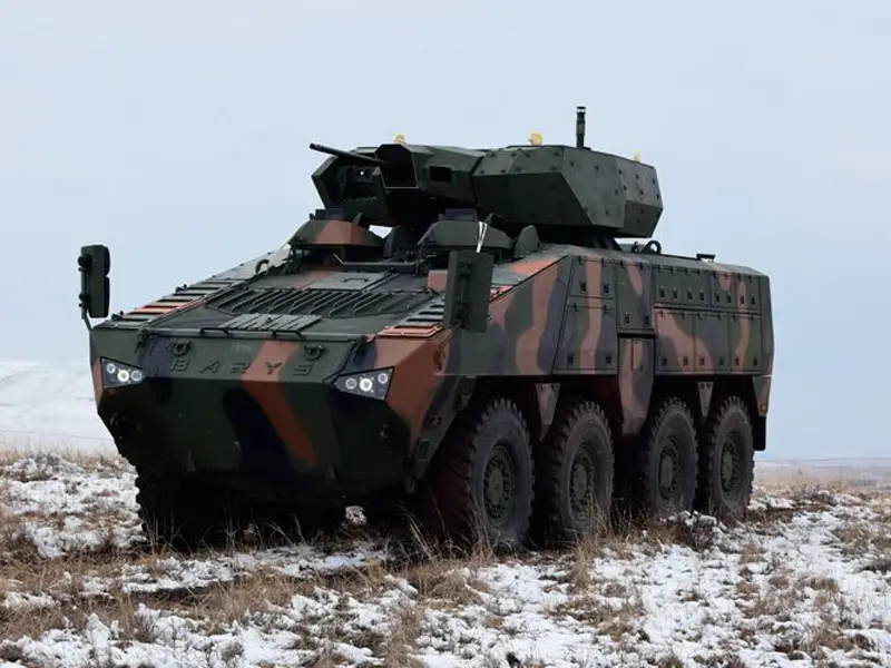Barys 8x8 Combat Vehicle Tested in Kazakhstan Winter