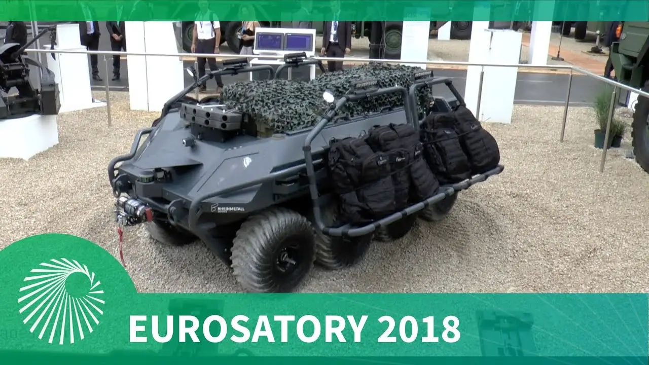 Eurosatory 2018: Rheinmetall Canada unveil their new UGV Mission Master