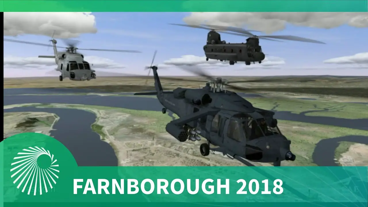 Farnborough 2018: CAE’s NEW mission reality helicopter flight training device