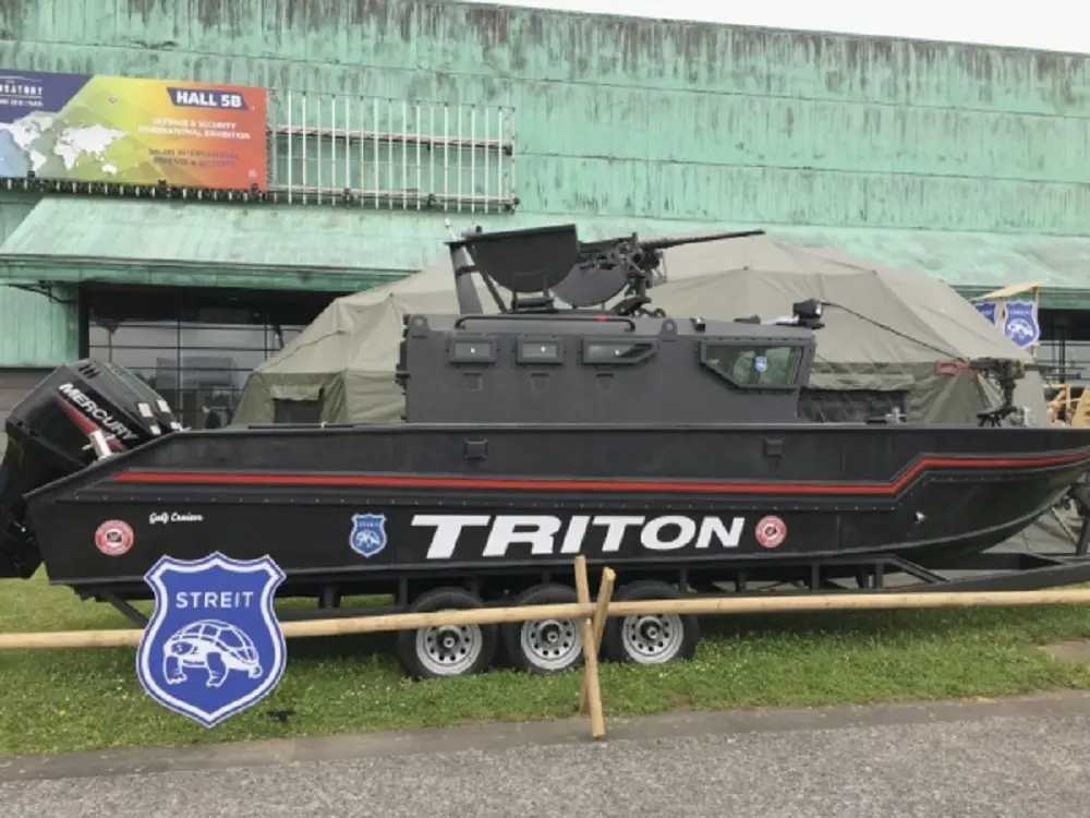 STREIT Group unveiled the Triton-G810 armoured boat at Eurosatory 2018