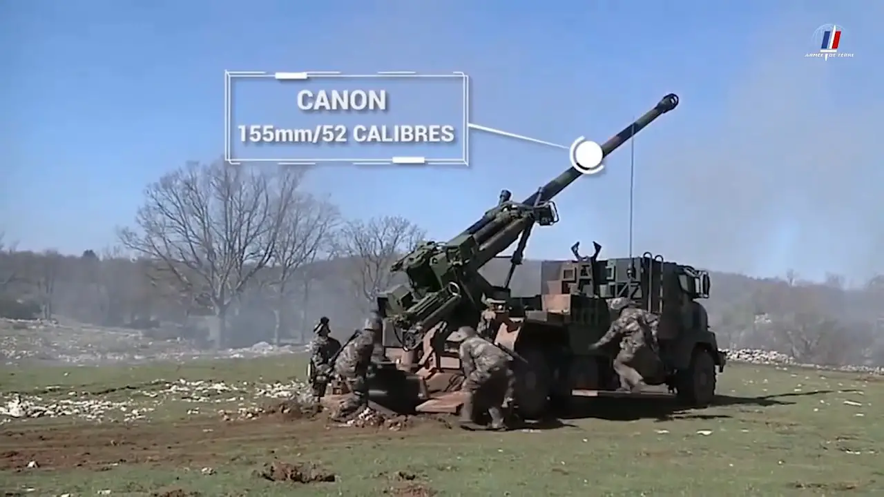 French Army Caesar self-propelled howitzer