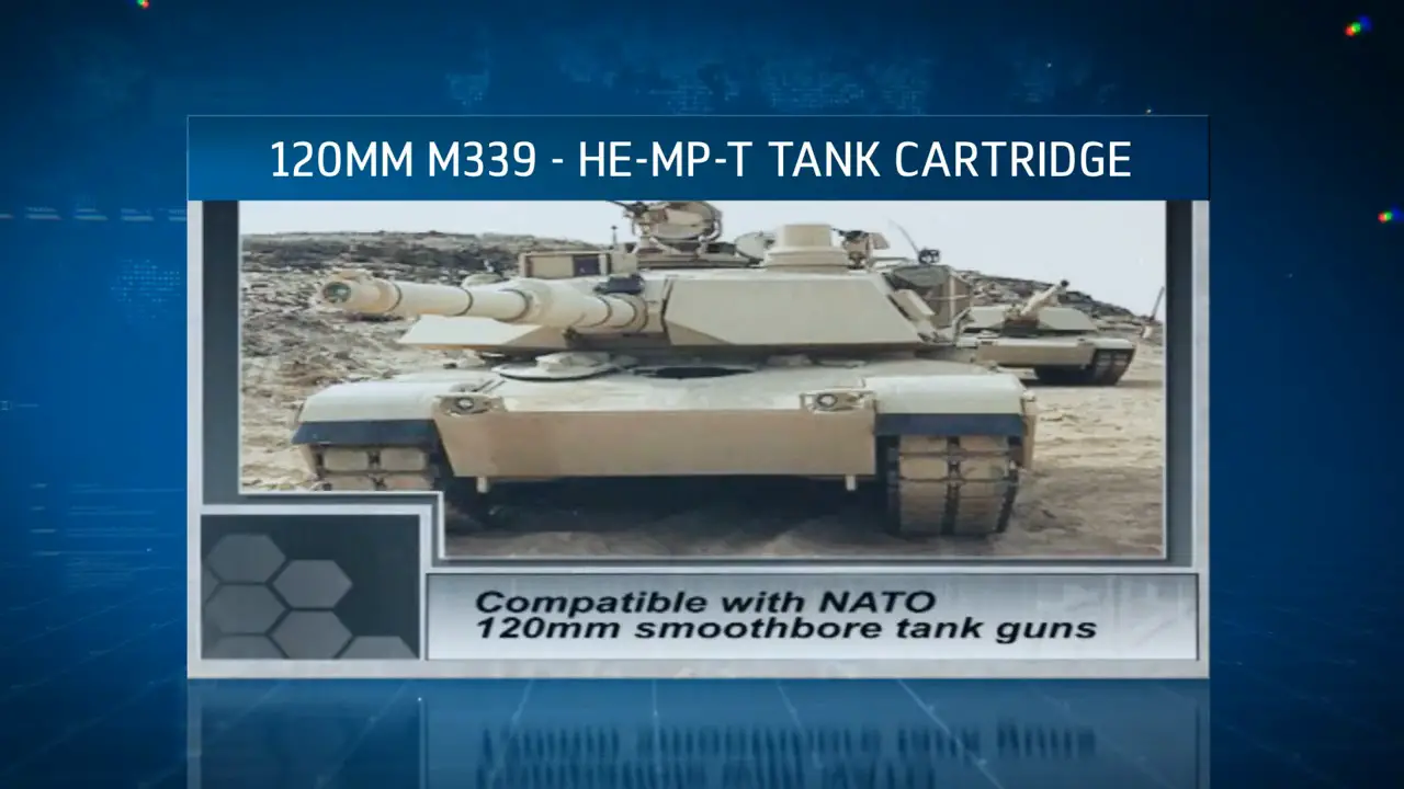 Hatzav 120mm M339 HE MP T Tank Cartridge