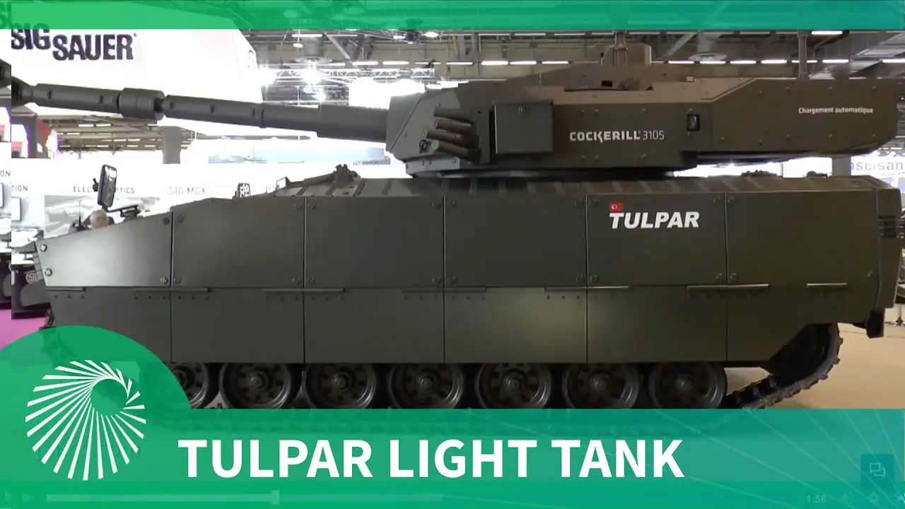Otokar debuts Tulpar Light Tank