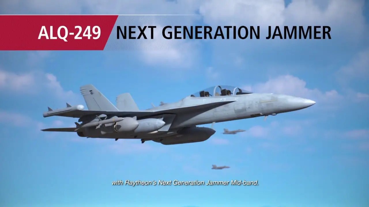 Raytheon - EA-18G Growler Aircraft Equipped With ALQ-249 Next Generation Jammer Mid-Band