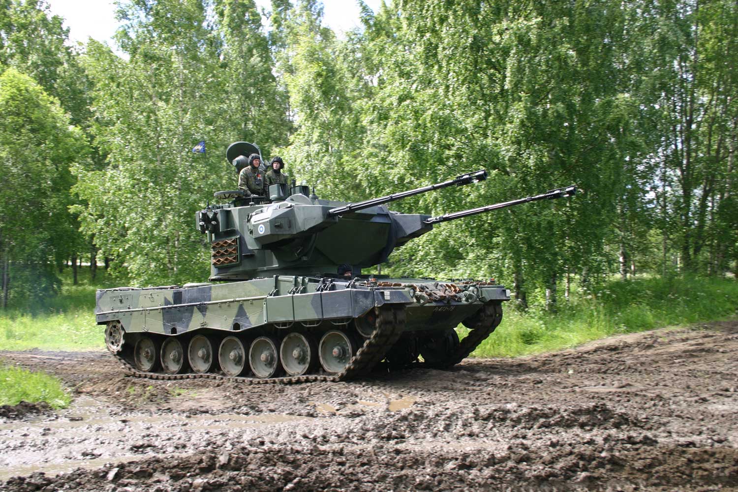 Finnish Leopard 2 Marksman Self-propelled Anti-aircraft Gun (SPAAG)