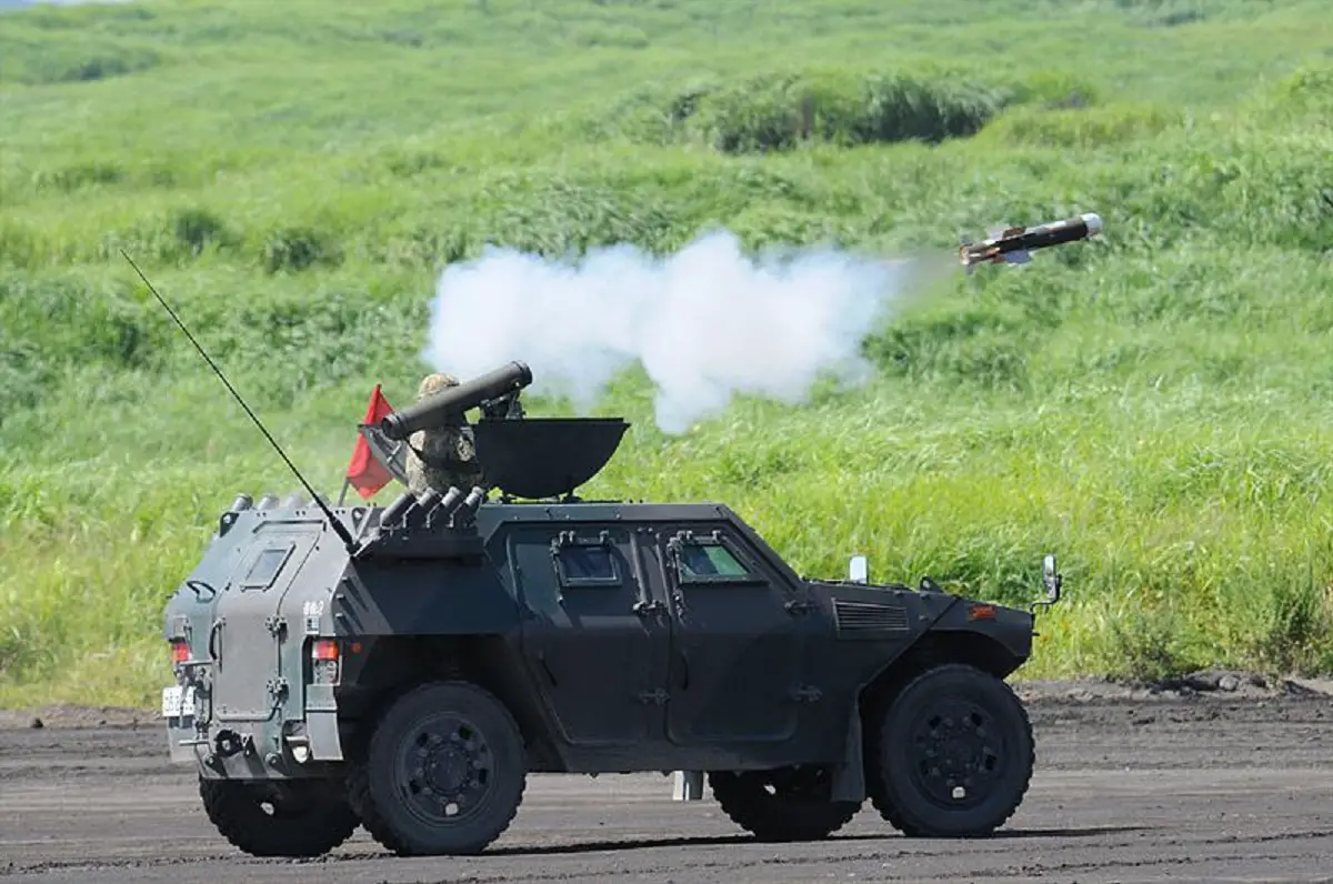 Komatsu LAV-mounted Type 01 LMAT anti-tank guided missile