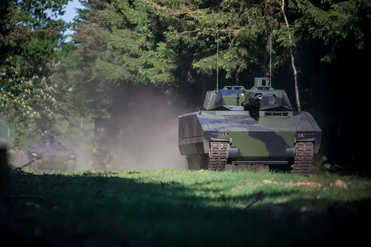 Rheinmetall displays its Lynx KF41 infantry fighting vehicle (IFV)