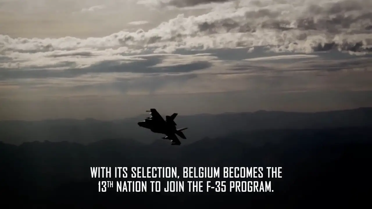 Belgium Selects F-35 as Next-Generation Fighter Jet