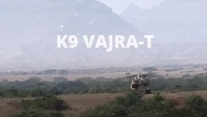 Indian Army K9 Vajra artillery systems