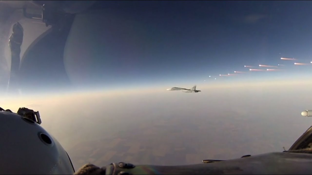 Russian Air Force repel a simulated attack above the south of Russia