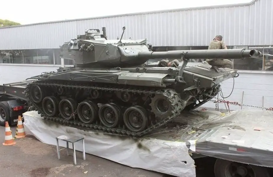 Brazil transfers M41C 25 M41 light tanks to the Uruguayan army