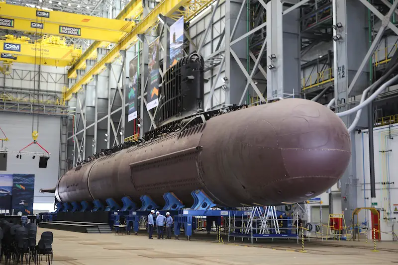 Brazilian Navy prepares to launch S40 Riachuelo diesel-electric submarine