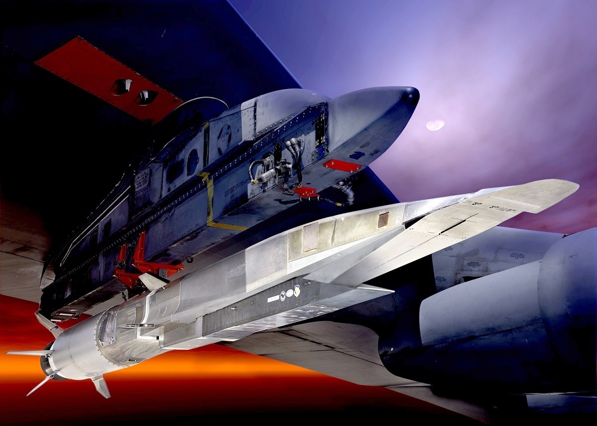  X-51A Waverider under the wing of a B-52 Stratobomber,