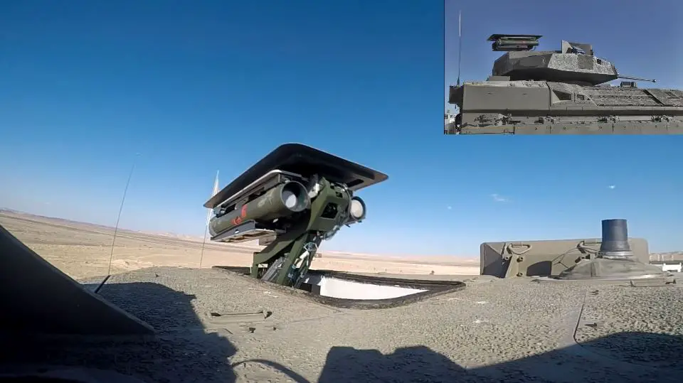 Israel’s Namer Infrantry Fighting Vehicle test-fires Spike anti-tank missile
