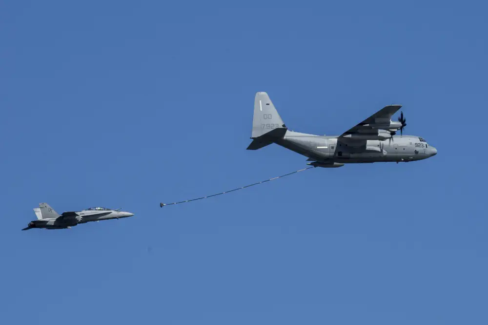 US Marine F/A-18D Hornet And KC-130 Collide During Aerial Refueling in Japan