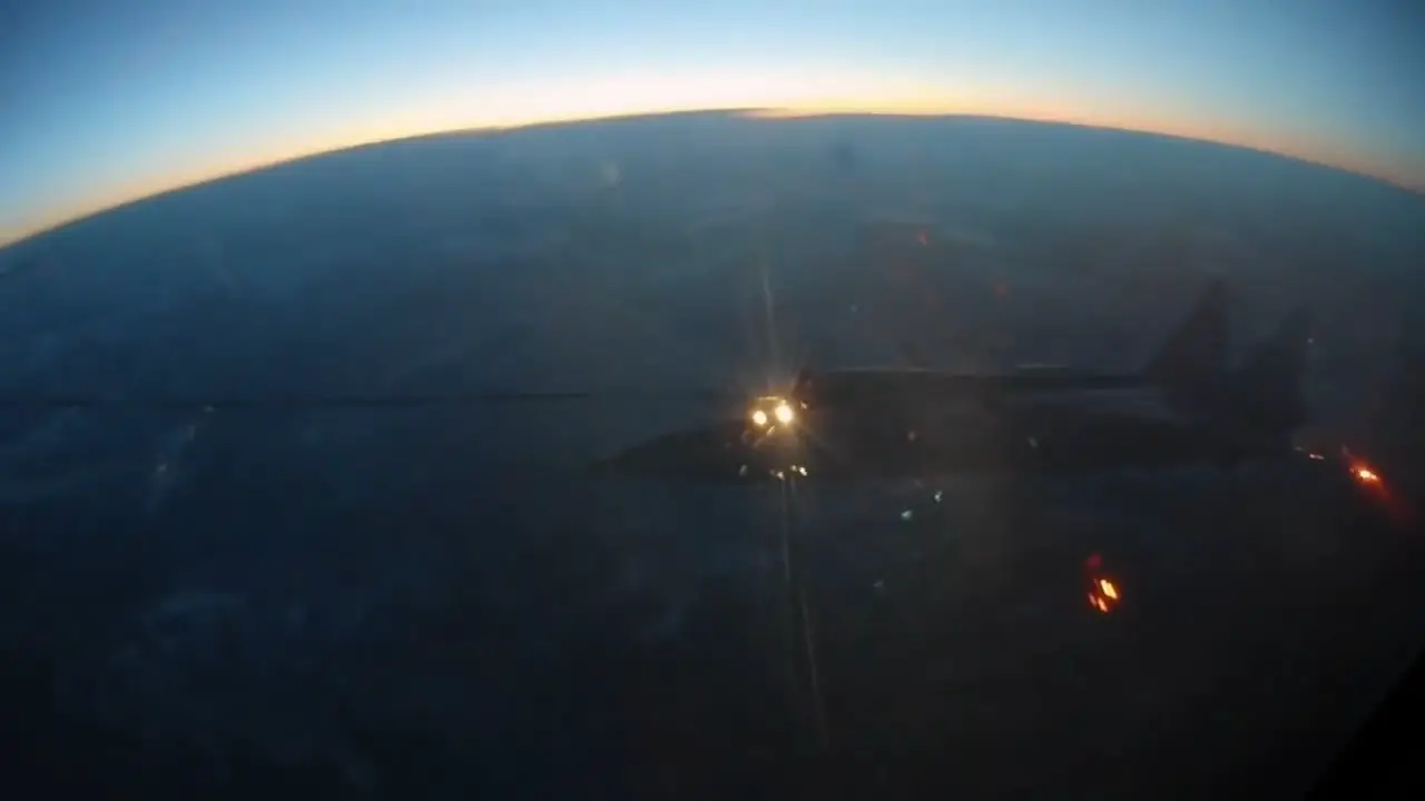 Russia's MiG-31 Foxhound interceptors performed night in-flight refuelling