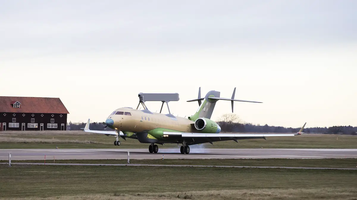 Second Saab GlobalEye completes maiden flight