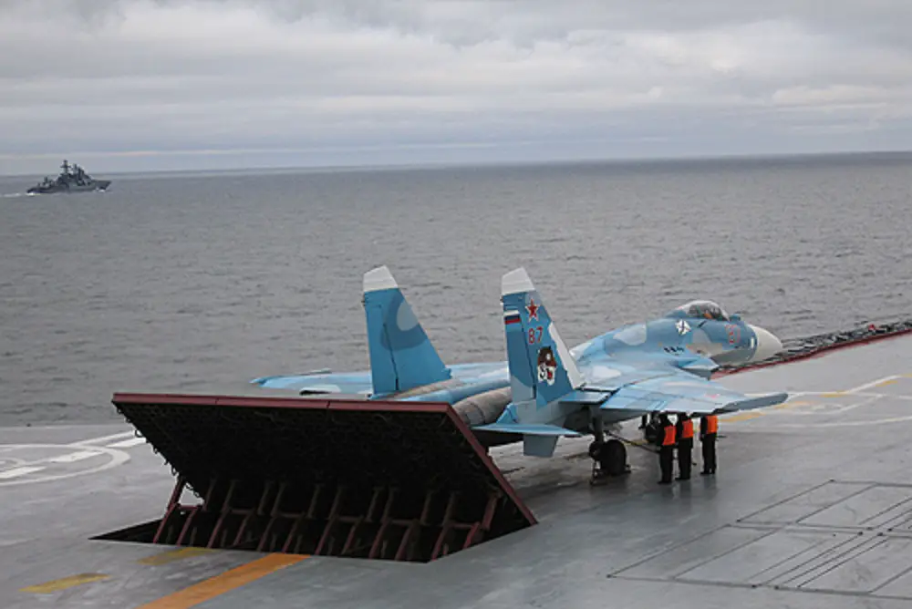 Sukhoi Su-33 carrier-based twin-engine air superiority fighter 