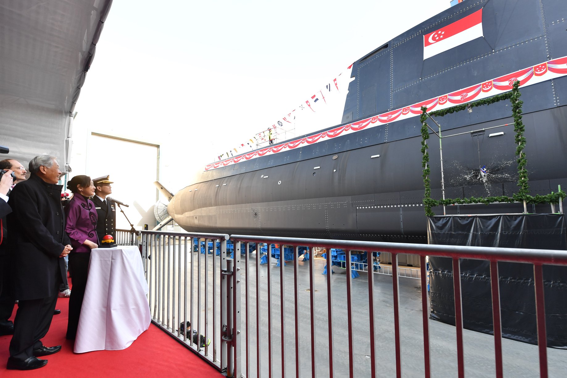 Republic of Singapore Navy RSS Invincible Type 218SG class submarine