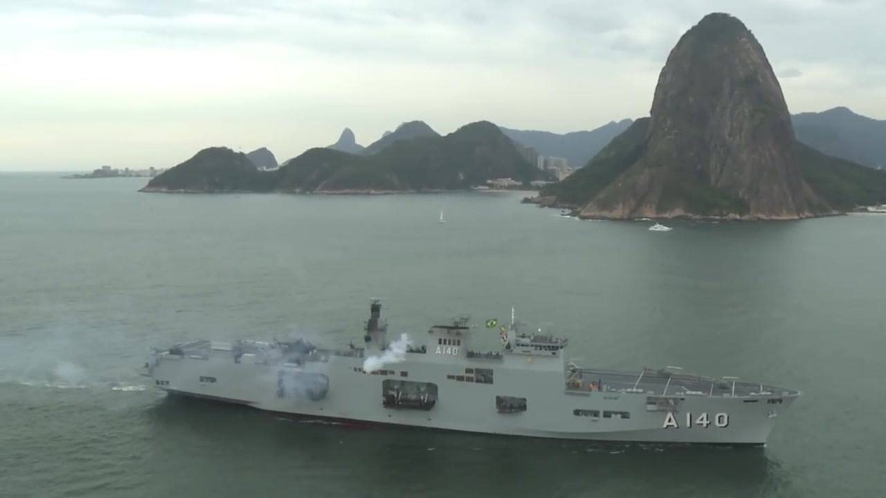 Brazilian Navy Amphibious Assault Ship AtlÃ¢ntico